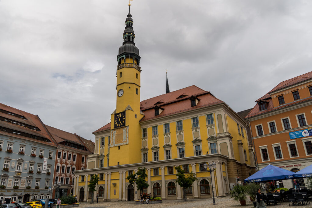 Das Rathaus Bautzen - schon wieder mit komplizierter Sonnenuhr