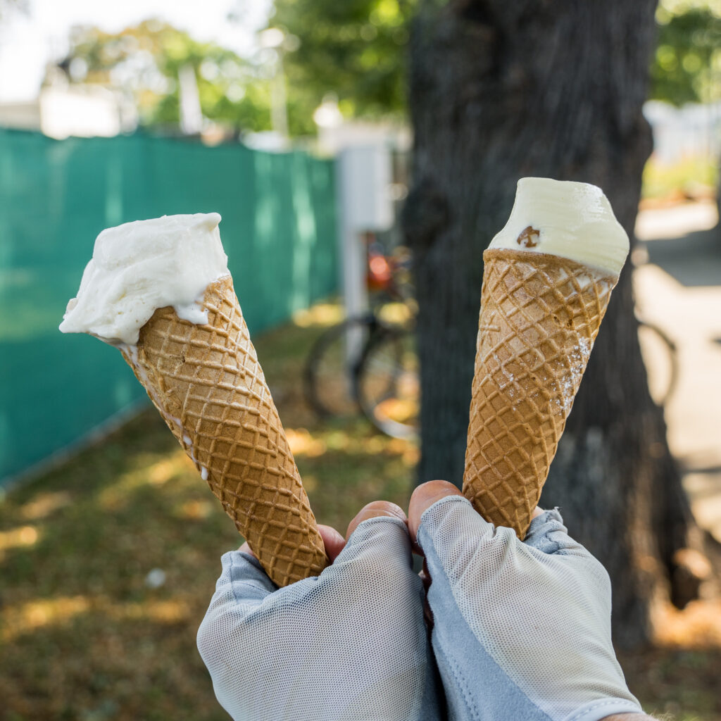 11 Uhr: das erste Eis