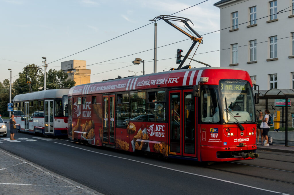 Klein-Straßenbahn Betrieb