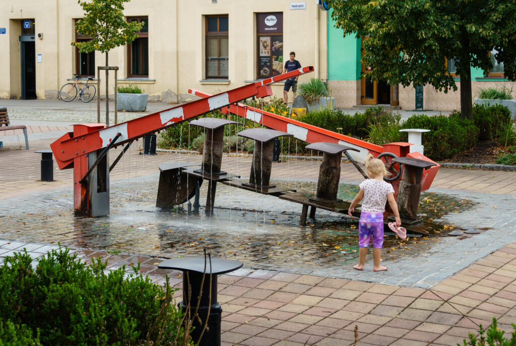 Brunnen für Eisenbahn Fans