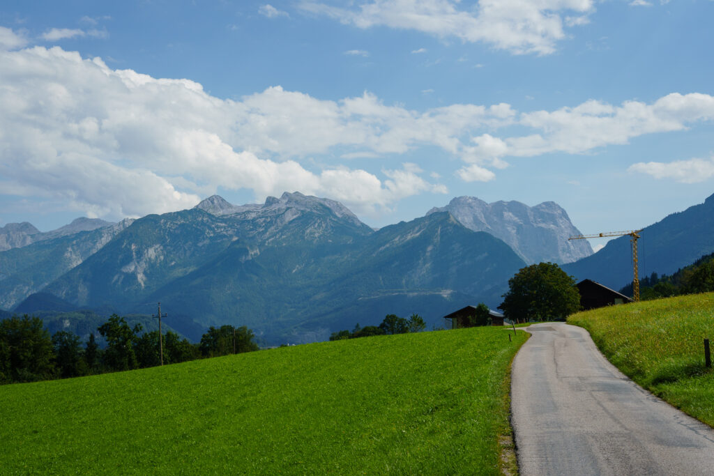 Es geht in Richtung Berge