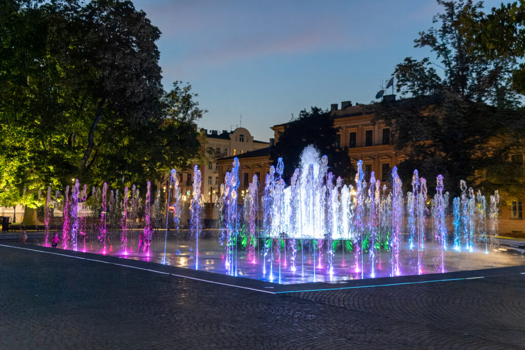 Multimedia Brunnen