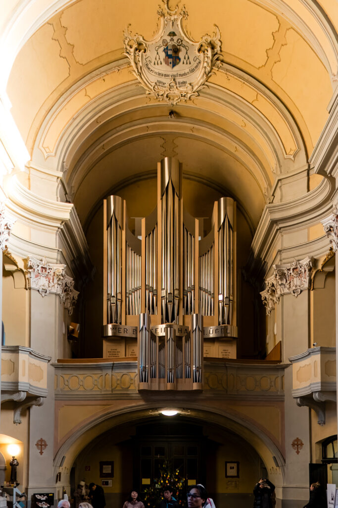 Die nagelneue Orgel