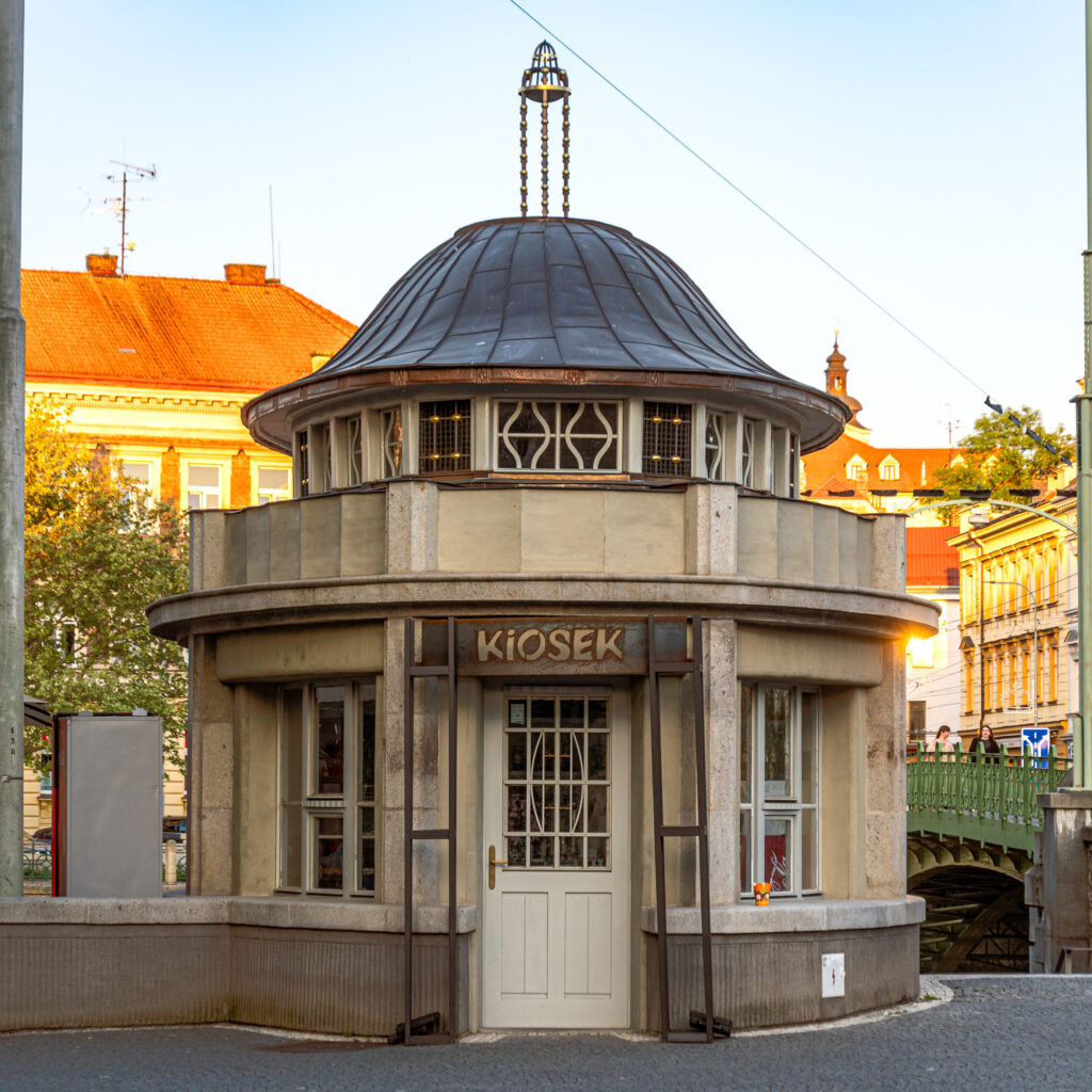 Sogar die Kioske haben Stil