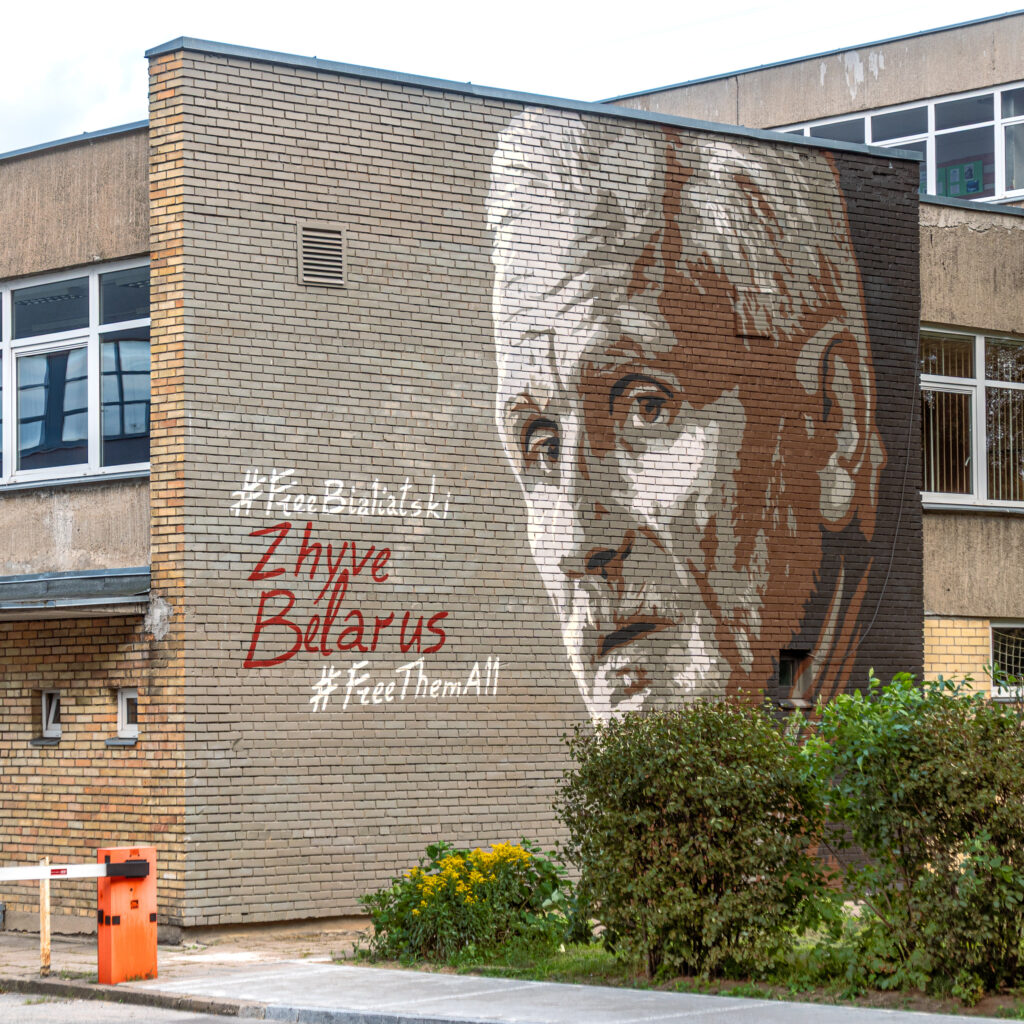 kleine Erinnerung für die Weisrussische Botschaft gegenüber