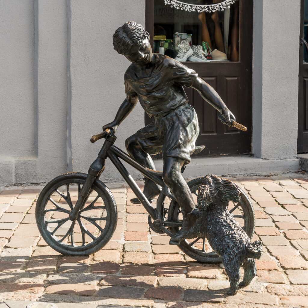Wenn man Fahrrad-Denkmäler hat, sind wir richtig
