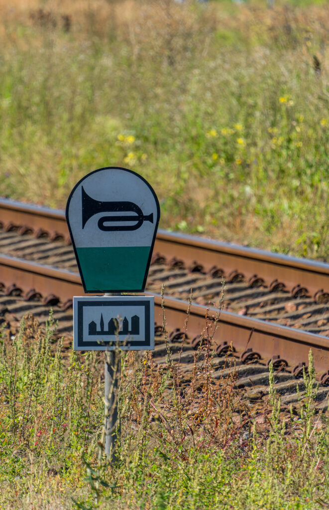 Seltsame Eisenbahn signale
