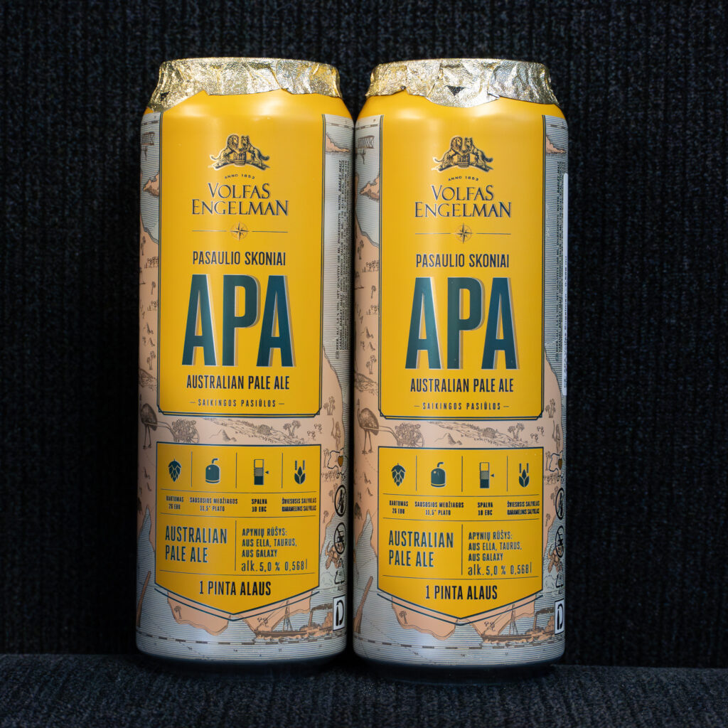 Damit hätten wir hier nicht gerechnet - die Brauerei dazu haben wir in Kaunas fotografiert