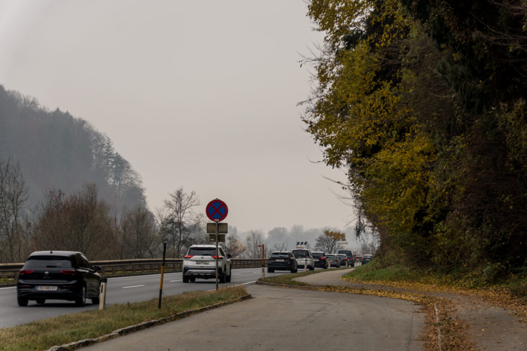 Wie immer eine Kolonne ins Mühlviertel