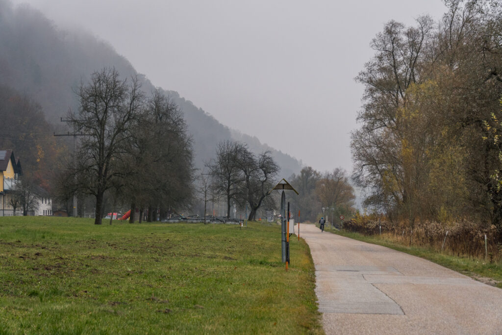 Den Donauradweg haben wir für uns alleine