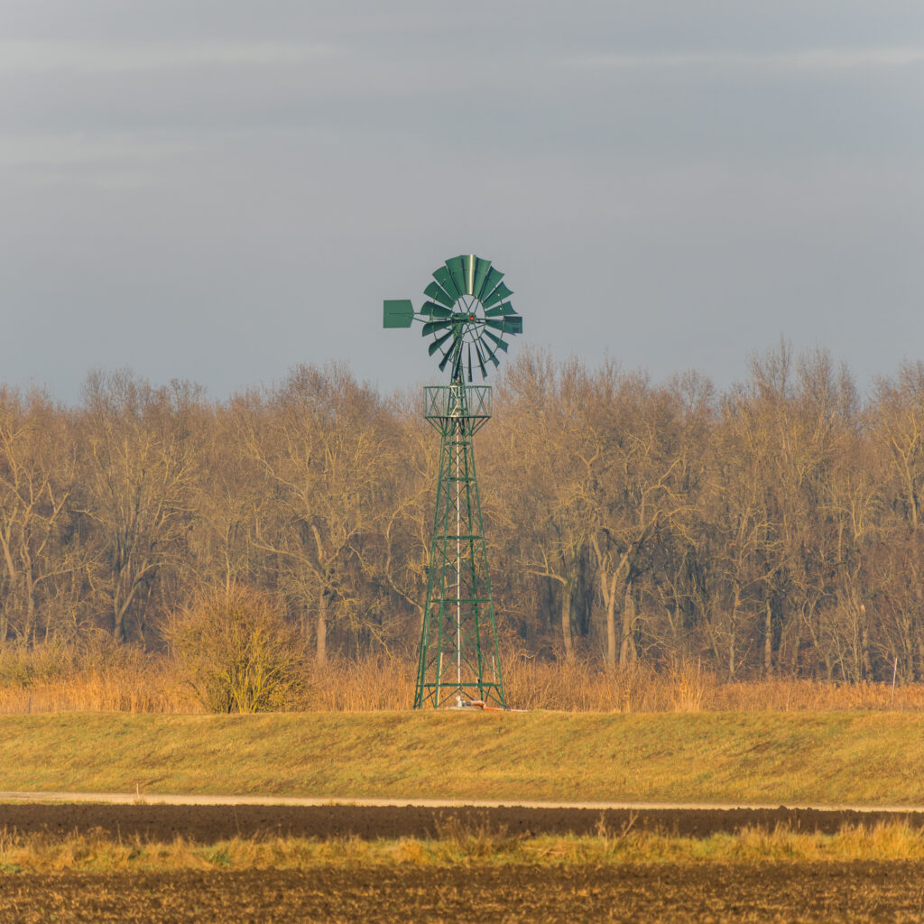 Die Windmaschinen sind heute immerhin nicht in Betrieb