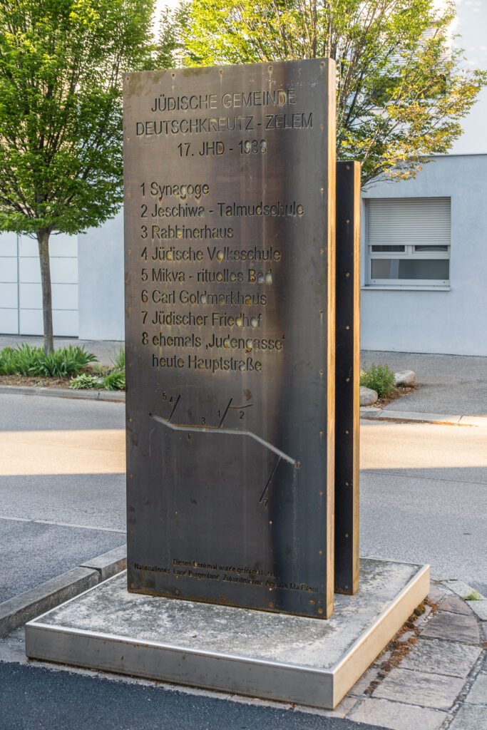 Stadtplan des jüdischen Deutschkreuz