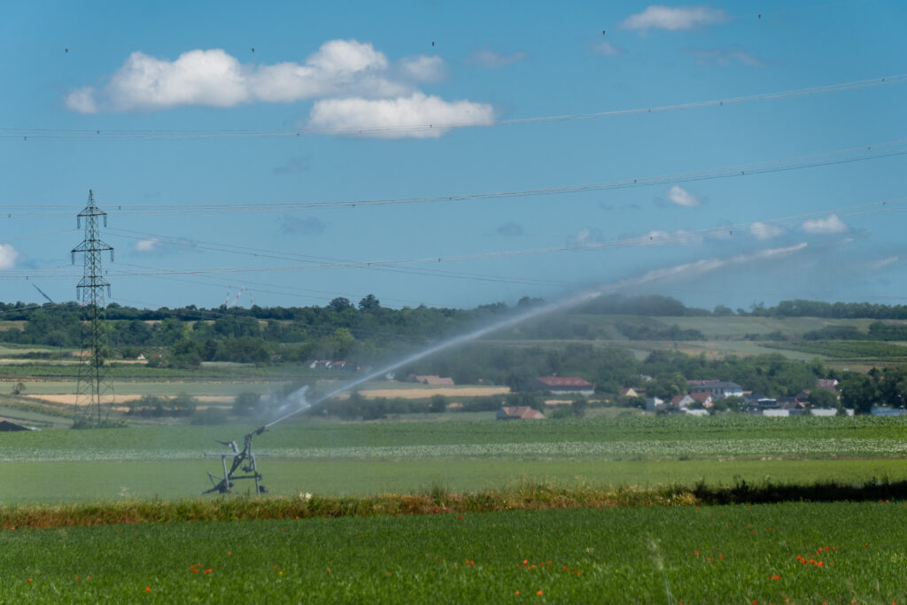 Die einzige Möglichkeit für Wasser im Marchfeld