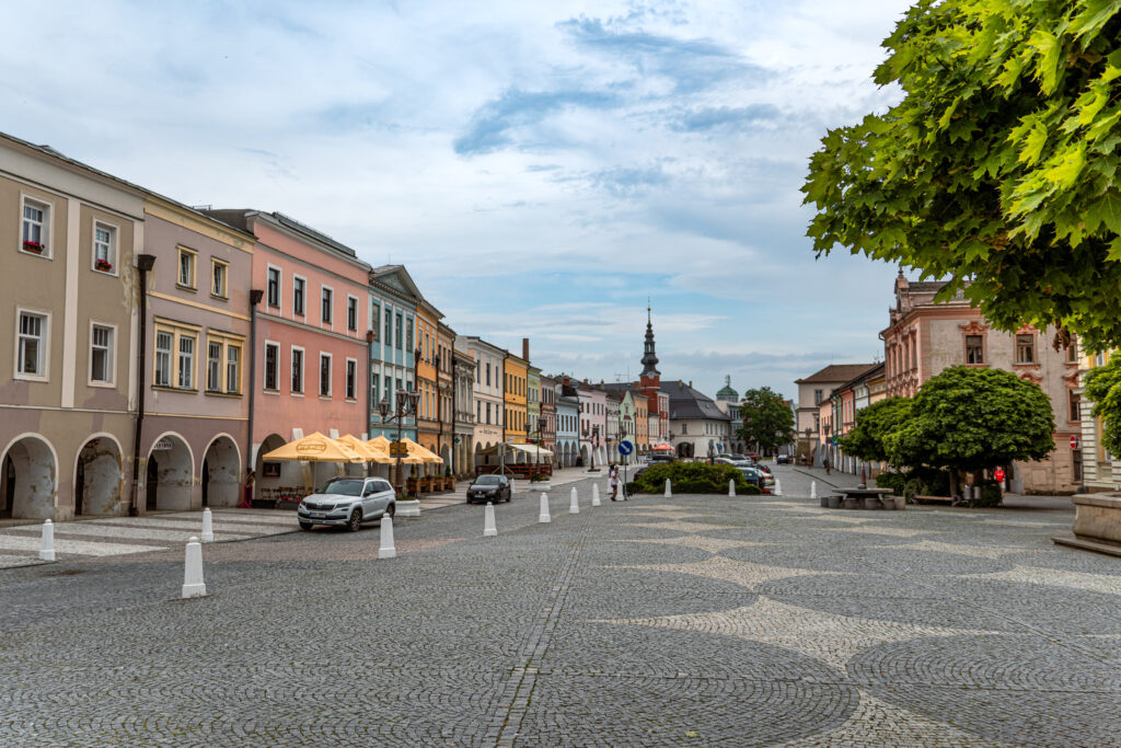 Riesiger Stadtplatz von Svitavy