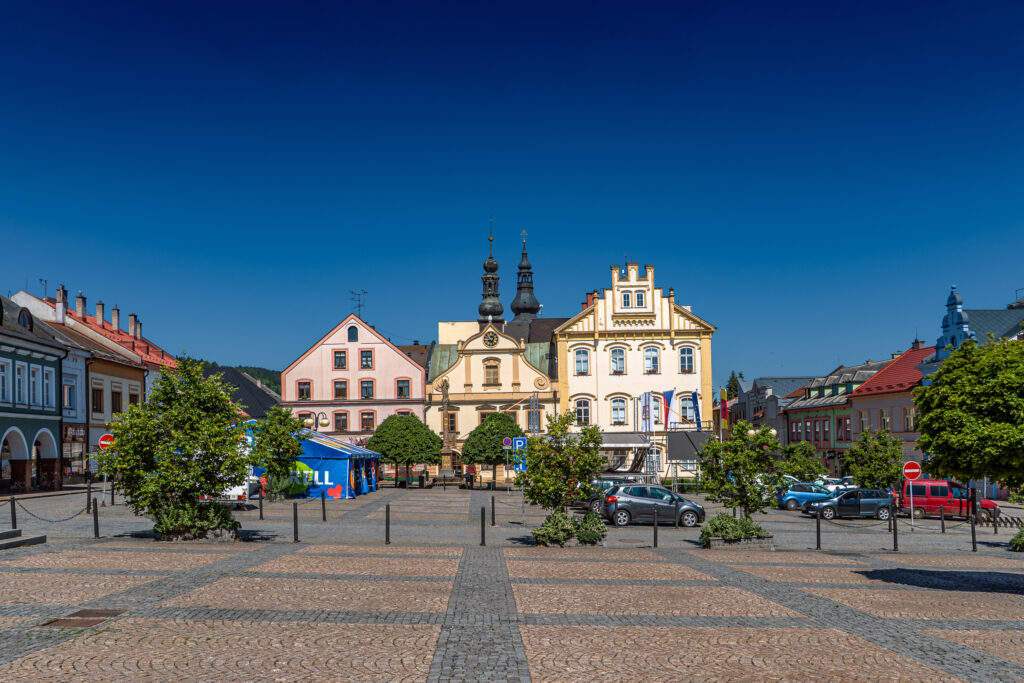 Česká Třebová hätte ja einen schönen Hauptplatz, wäre es nicht zu heiß