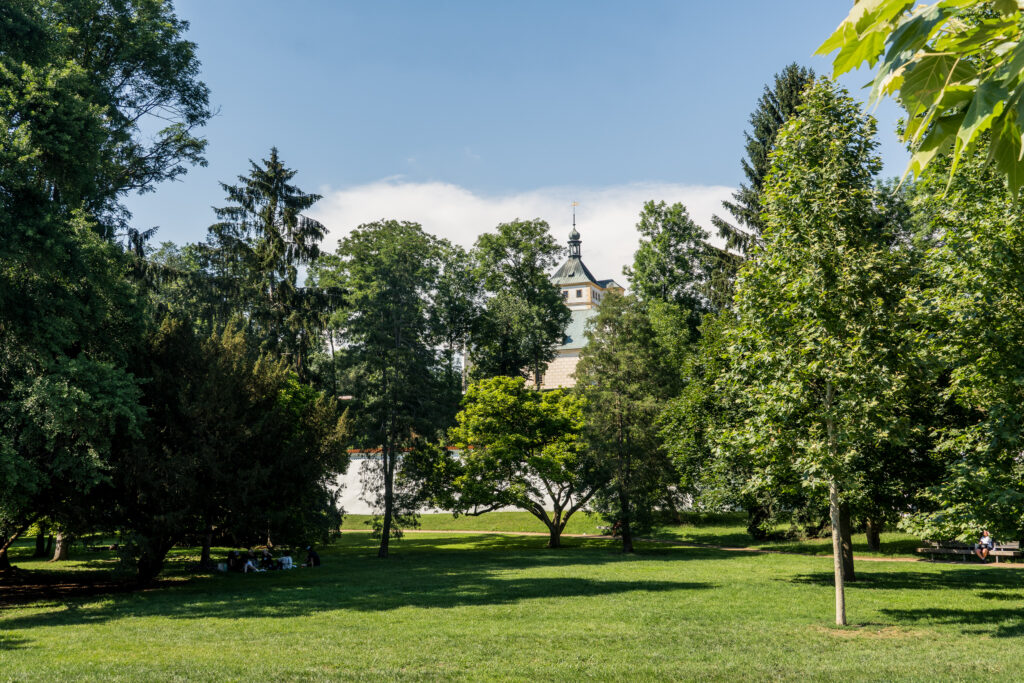 Das Schloss versteckt sich