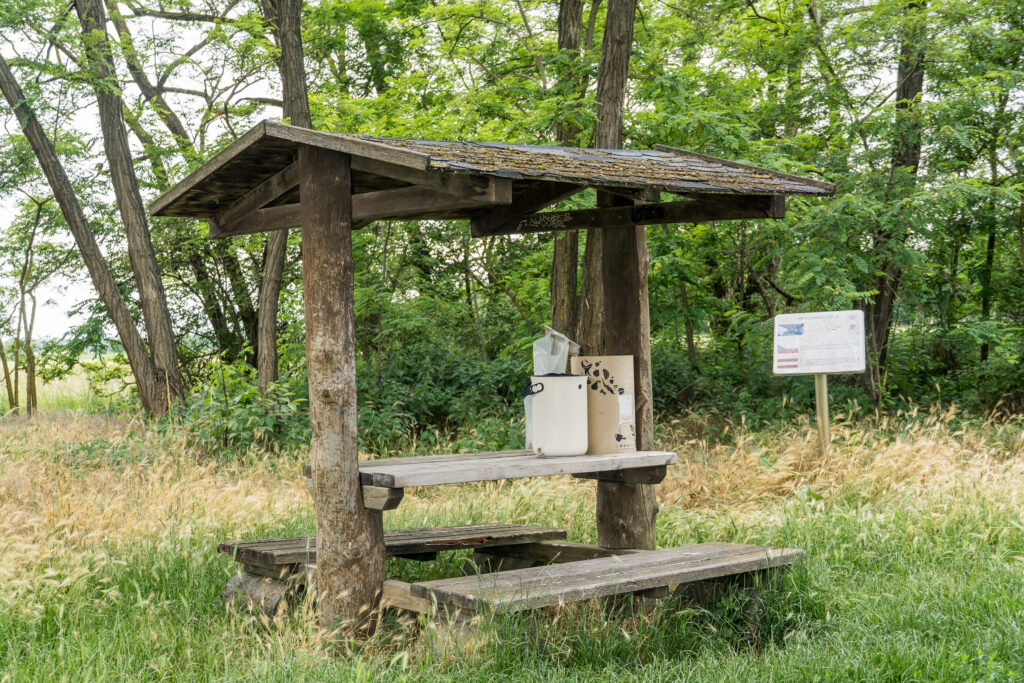 Vorbereitung für den Glühweinstand
